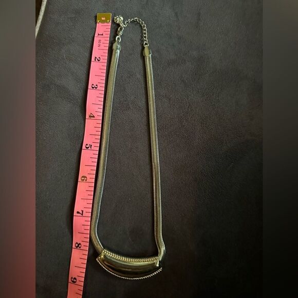 Vintage 80s gold,princess necklace,adjustable snake chain w Bib style pendent. - Picture 9 of 9